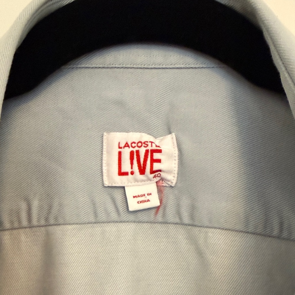 Lacoste Light Blue Button-Up - Picture 2 of 8